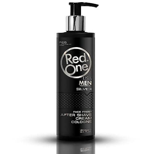 Image of Redone Aftershave Cream Cologne for Men – Silver 400 ml | Moisturising Balm & Cooling After Shave Cologne | Barber-Grade Grooming Lotion With Long-Lasting Fresh Fragrance