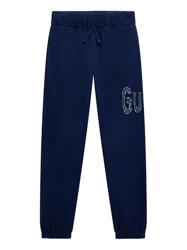 Image of GUESS Boys Eco French Terry Sweatpants, Secret Blue, 12 Years