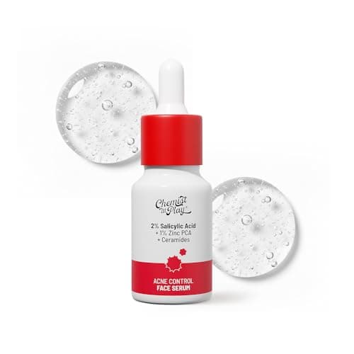 Image of Chemist At Play 2% Salicylic Acid Face Serum | Treats Active Acne | Controls Excess Oil | Fades Acne Marks | Improves Skin Texture | 10ml