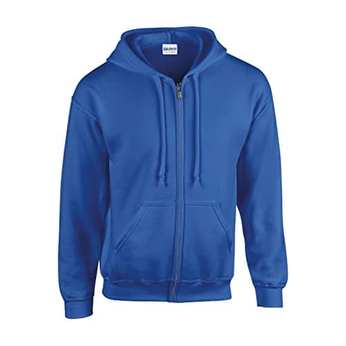 Image of Gildan Heavy Blendâ Full Zip Hooded Sweatshirt Sweatshirt, Royal, 4XL Unisex Adult, Royal, 4XL