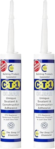 Image of CT1 - Building Sealant & Adhesive Snag Tube for Virtually Any Material (Clear Twin Pack)