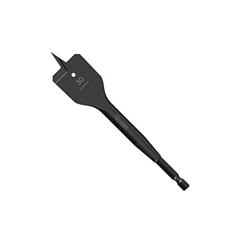 Image of 1 x SabreCut SCRIW30_1 30mm x 152mm Impact Rated Flat Wood Spade Bit for Softwood Hardwood Chipboard