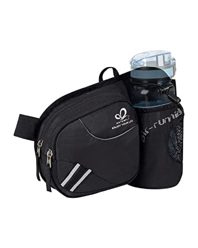 Image of Waterfly Waist Pack Fanny Pack Bum Bag Hip Pack Running Bag Waist Bag Running Belt Sack Water Resistant with Bottle Holder for Hiking Camping Dog Walking