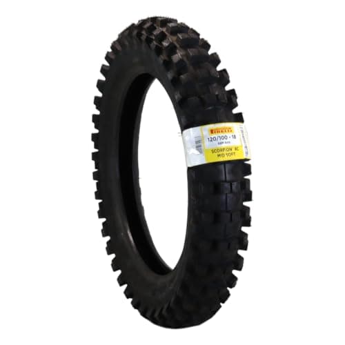 Image of TYRE PIRELLI SCORPION XC 120 100-18 68M TT MID SOFT REAR NHS FOR MOTORBIKES