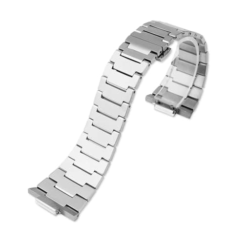 Image of Quick Release Watch Band for Tissot PRX Strap Replacement, Stainless Steel Strap and Butterfly Clasp Compatible with Tissot PRX 40mm Watch Series (Silver)