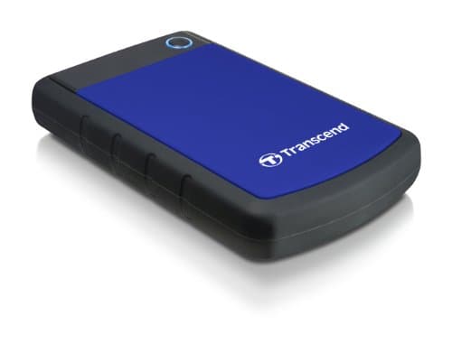 Image of Transcend StoreJet 25H3 4TB Rugged Portable Hard Drive, Shock Resistant USB 3.1 Gen 1, Navy Blue -TS4TSJ25H3B