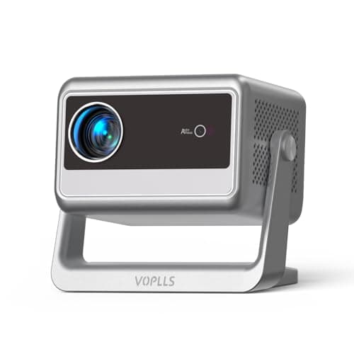Image of 【Officially-Licensed APP & Auto Focus & Keystone】Mini Smart 4K Projector, VOPLLS 700 ANSI Full HD 1080P WiFi 6 Bluetooth Portable Projector, Moive Projectors for Bedroom/Outdoor/Phone