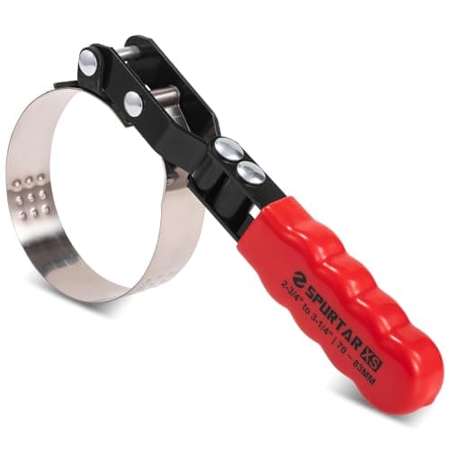 Image of Spurtar Extra Small Oil Filter Wrench Oil Filter Removal Tool Fit for 70-83mm Filters for Car Repair 4S Shop Mechanical DIY Small Engine Generator