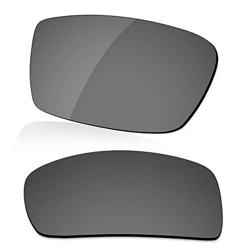 Image of LenzReborn Polarized Lens Replacement for Oakley Gascan OO9014 Sunglass - Bright Black - Polarized Mirrored