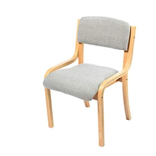 Image of Reotto Stacking visitor chair range - Wood Frame Stack Chair No Arms- Blue,gray