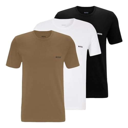 Image of BOSS Men's R-Neck T-Shirt, Pack of 3, -265 beige / white / black, XL