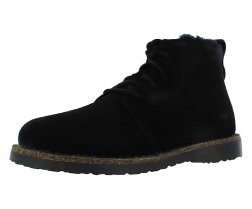 Image of Birkenstock Unisex Uppsala Mid Suede Leather Black Boots 4.5 UK