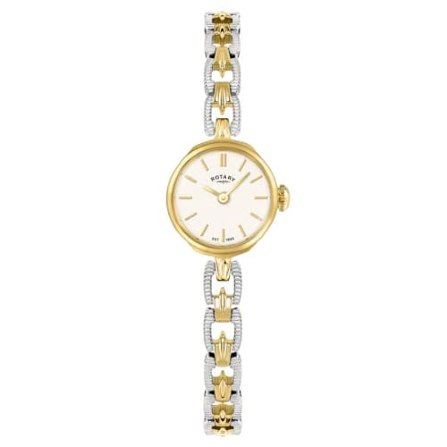 Image of Rotary Ladies 1895 Silver & Gold Plated Bracelet Watch