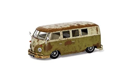 Image of Corgi Diecast Model Vehicles - VA14501 Volkswagen Type 2 Camper 'RAT-Look Splitty', Men & Women Souvenir Gifts from UK - Small Die Cast Toy Car Models for Boys, Gift for Motor Enthusiasts