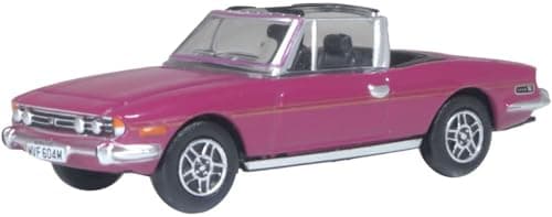 Image of Oxford Diecast Triumph Stag Magenta 76TS005 1:76 Scale Diecast Collectible Model Car for Adults