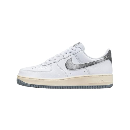 Image of Nike Air Force 1 '07 Men's Basketball Shoes, White/Smoke Grey/Beach White, 7.5 UK, White Smoky Grey White Beach, 7 UK