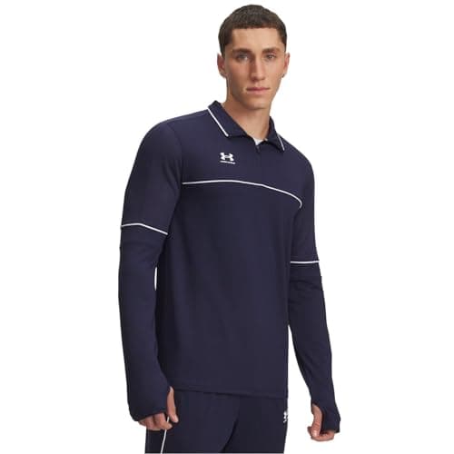 Image of Under Armour UA M Challenger Training QZ - Long Sleeve - Tops - Midnight Navy/White - Size: SM