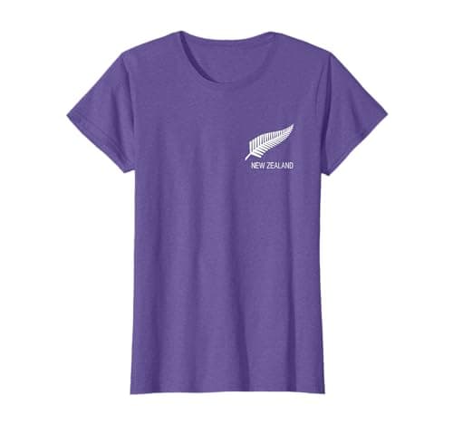 Image of Black New Zealand Fern Shirt Mens Black NZ Gift Proud Kiwi T-Shirt
