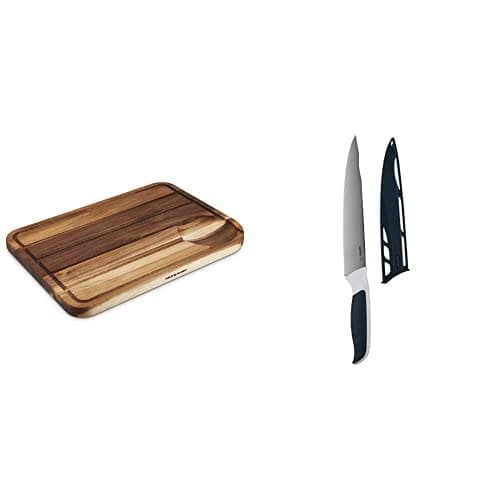 Image of Cole & Mason H722129 Berden Carving Board | Meat Chopping Board/Cutting Board | Acacia Wood | (L) 467mm x (W) 347mm x (D) 29mm | Not Suitable for The Dishwasher