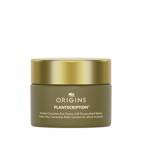 Image of Origins Plantscription Wrinkle Correction Retinol Eye Cream | Visibly Reduces Crow's Feet | With Encapsulated Retinol, 15 ml