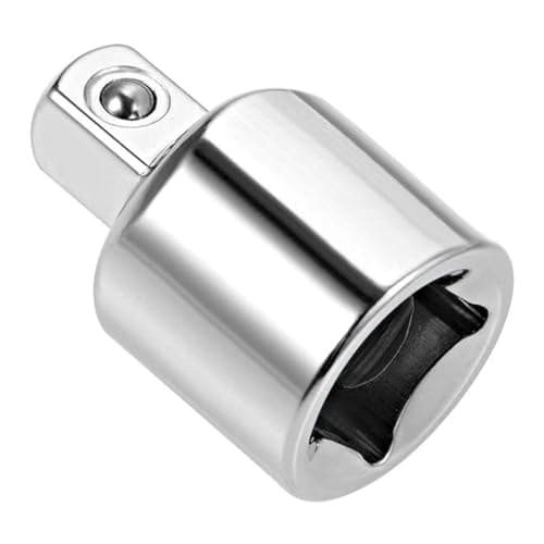 Image of TA-VIGOR 3/8 Inch (F) to 1/4 Inch (M) Socket Adapter, Cr-V Steel Socket Reducer with Ball Detent, Chrome Finish Drive Adapter for Ratchets and Wrenches