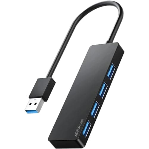 Image of ANYPLUS USB 3.0 Hub, 4 Port USB Hub Splitter,Portable USB Adapter Mini Multiport Expander for Desktop, Laptop, Xbox, Flash Drive, HDD, Console, Printer, PC, Keyboards, HP, Dell