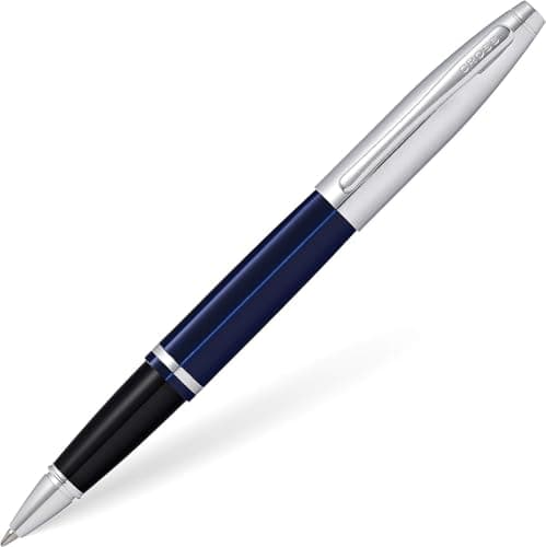 Image of Cross Calais Chrome/Blue Lacquer Selectip Rollerball Pen