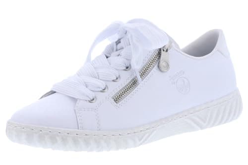 Image of Rieker Women's N0900 Sneaker (White, UK Footwear Size System, Adult, Women, Numeric, Medium, 3.5)