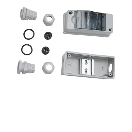 Image of IP65 Waterproof Circuit Breaker Box, Outdoor Distribution Junction Enclosure for 2-5 Way MCB Switch, ABS Flame Retardant Electrical Panel for Home Hotel Shop(HT-2)
