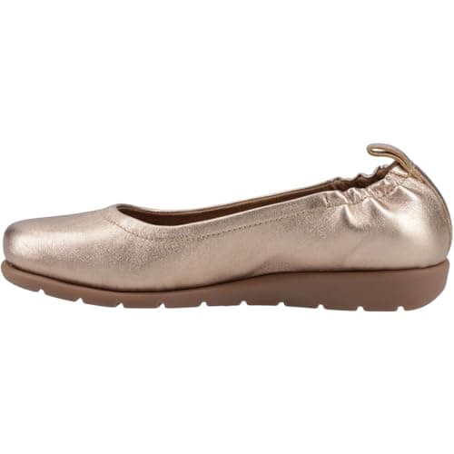 Image of Hush Puppies Female Skylar Ballerina, Gold,7