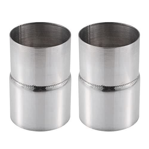 Image of X AUTOHAUX Car Exhaust Pipe Reducer Connector 2.5" ID to 2.75" OD (Set of 2)