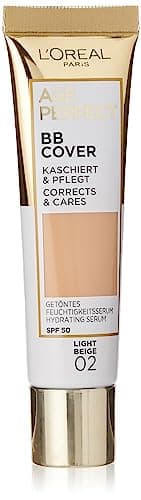 Image of L'Oréal Paris Age Perfect BB Cream 02 Light Beige, light-weight, Infused with hydrating serum, Vitamin B3, SPF 50