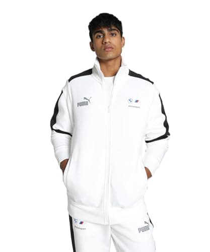 Image of PUMA Men's BMW M Motorsport MT7+ Training Jacket with DryCELL Technology, White, XL