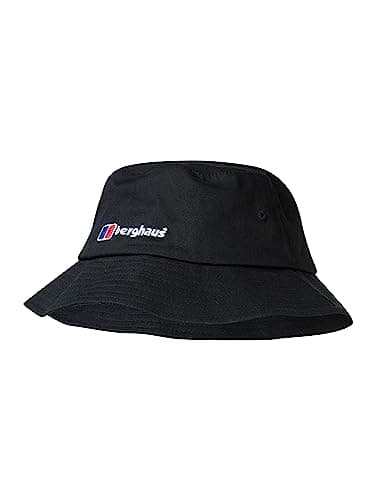 Image of Berghaus Unisex Recognition Classic Bucket Hat Brimmed Hat, Black/Black, One Size