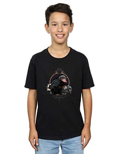 Image of Absolute Cult Fantastic Beasts Boys Baby Nifflers T-Shirt Black 5-6 Years