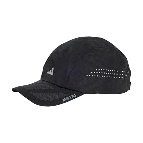 Image of adidas Unisex RUNNINGxADIZERO Lightweight Cap Climacool, Black/Reflective Silver, OSFL