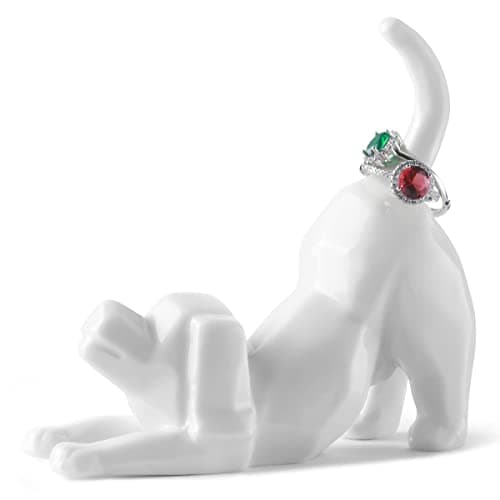 Image of Titanape Dog Mum Gifts for Women, Dog Ring Holder Dish Jewelry Holder, Lover Gift for Women Friends Female Mum Grandma Auntie as Valentine's Day Mothers Day Birthday Wedding Christmas