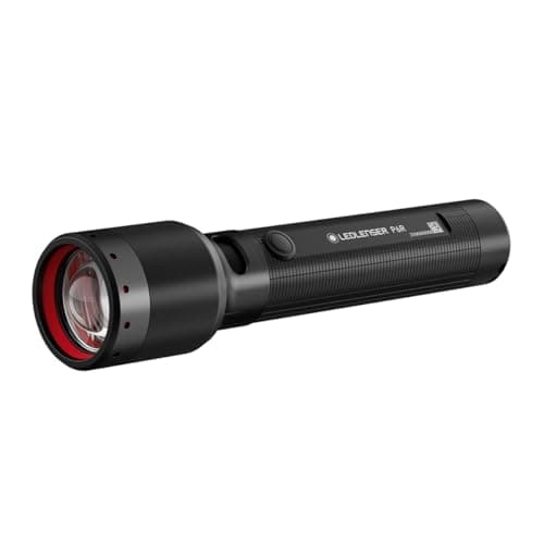 Image of Ledlenser P6R LED Rechargeable Torch, Super Bright 1200lm, USB-C, 320m Adjustable Focus, Powerful 60 Hour Battery, IP68 Waterproof Tactical Flashlight with 4 Modes for Camping, Hiking, Emergency