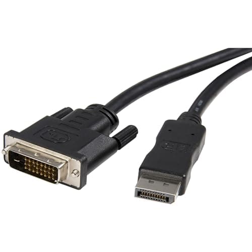 Image of StarTech.com 10ft (3m) DisplayPort to DVI Cable - DisplayPort to DVI Adapter Cable 1080p Video - DisplayPort to DVI-D Cable Single Link - DP to DVI Monitor Cable - DP 1.2 to DVI Converter (DP2DVIMM10)