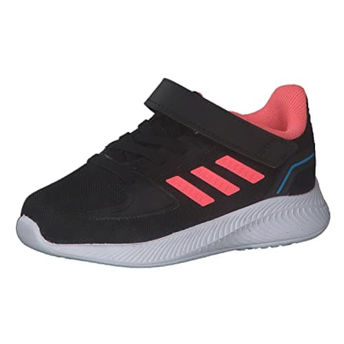 Image of adidas Unisex Kids Runfalcon 2.0 I Gymnastics Shoe, Core Black Acid Red Sky Rush, 5 UK Child