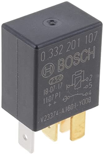 Image of Bosch 0332201107 Micro Relay 12V 30A, IP5K4, Operating Temperature from -40 Degree to 100 Degree C, 5 Pin Relay