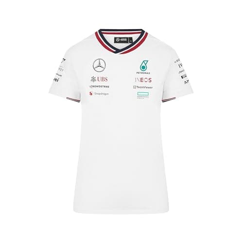 Image of Mercedes AMG Petronas F1 Women's 2024 Team Driver Tshirt - White - Size: XL