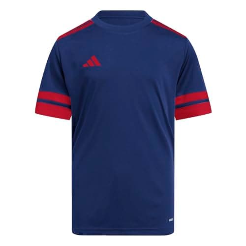 Image of adidas Unisex Kids SQUADRA25 Jersey Short Sleeve Kids, Team Navy Blue 2/Team Power red 2, 9-10 Years
