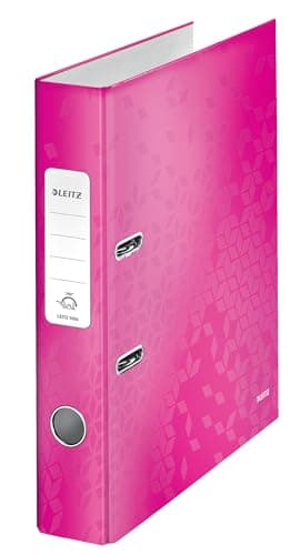 Image of Leitz Lever Arch File, Metallic pink, A4, 50 mm spine width, WOW Range, 10060023
