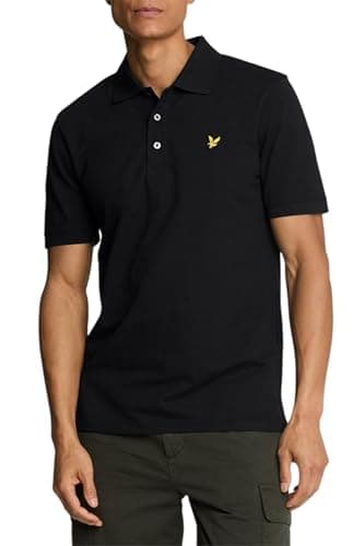 Image of Lyle & Scott SS Polo Shirts Plain Polo Shirt Z865 Jet Black, M
