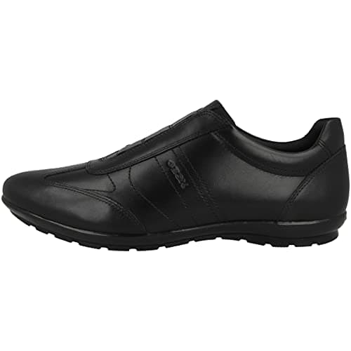 Image of Geox Men's Uomo Symbol C Low-Top Sneakers, Black, 9 UK (43 EU)