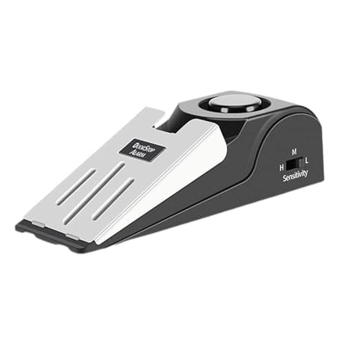 Image of Door Stop Alarm 2 – Elegant Portable Compact 1 Portable Security Hotel, Functional, Versatile, Safety Stoppers Bottom, Floor Wedge Loud 120Db Siren | Multipurpose Outdoor Indoor Utility
