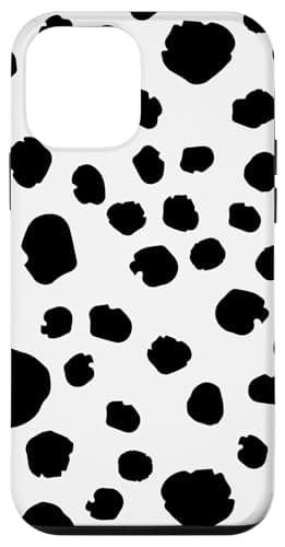 Image of Spotted White With Black Polka Dots Dalmatian T-shirt Kids Case for iPhone 12 mini