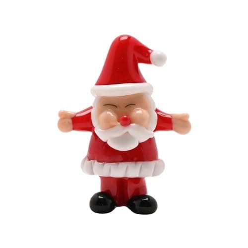 Image of Widdle Gifts Objets D'Art Objets dArt Miniature Glass hand blown Ornament in a Gift Box (5cm Santa 2871)