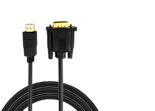 Image of DUSTEWQ Replacement HDMI to VGA cable, HDMI male to VGA male active video converter cable, gold plated adapter 1080P (6 FT)